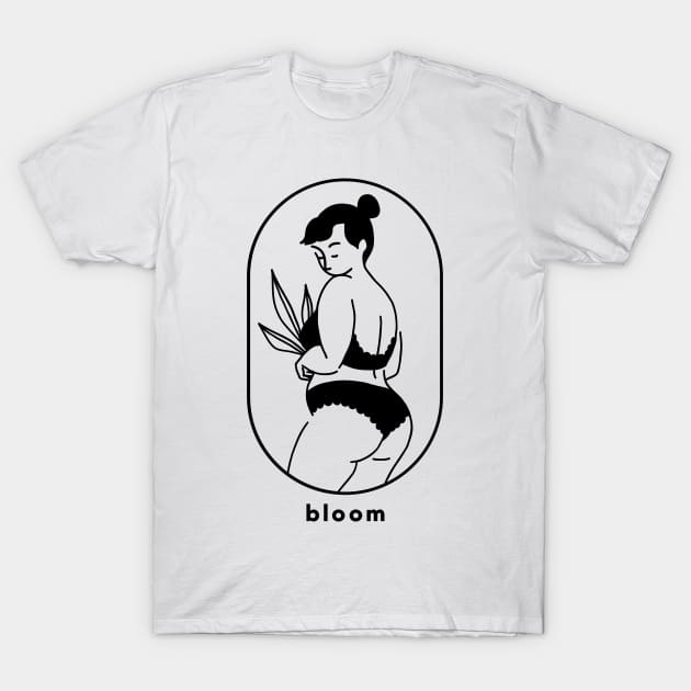 Bloom - Body Positive Plant Mom T-Shirt by Just Kidding Co.